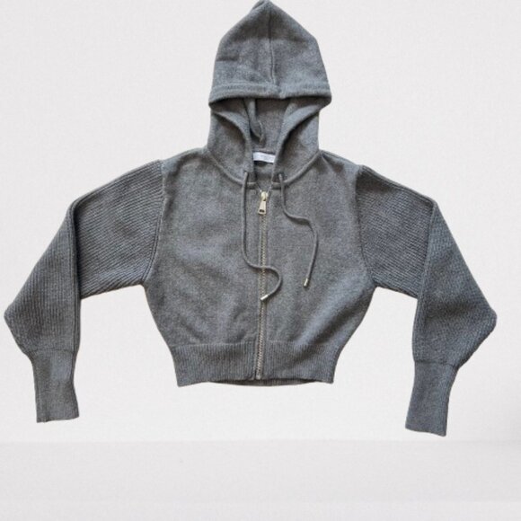 NEW Zara Bomber Style Hooded Cardigan, Size S - Picture 7 of 16